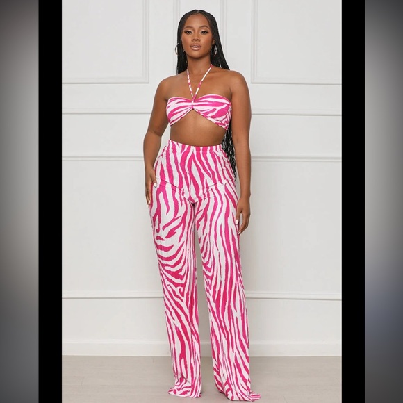 Wild For You Halter Pants Set - Picture 1 of 2